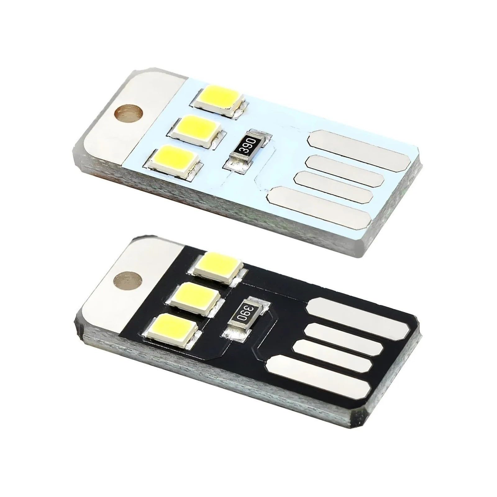 5PCS per Mini Ultra Sottile USB Luce LED Piccola Lampada Da Campeggio Banca di Potere Luce Notturna (Bian