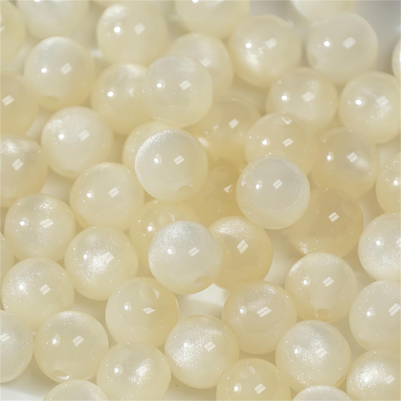 Lerpwige Round Craft Beads Resin For Creative Glass Craft For Jewelry