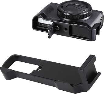 GOWENIC L Bracket Plate for G7X III Camera, Aluminium Alloy Microphone Video Led Light Mounting Plate with Cold Shoe