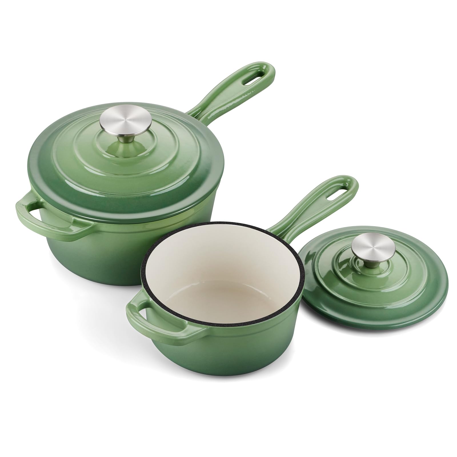 Onader Enameled Cast Iron Saucepan Set