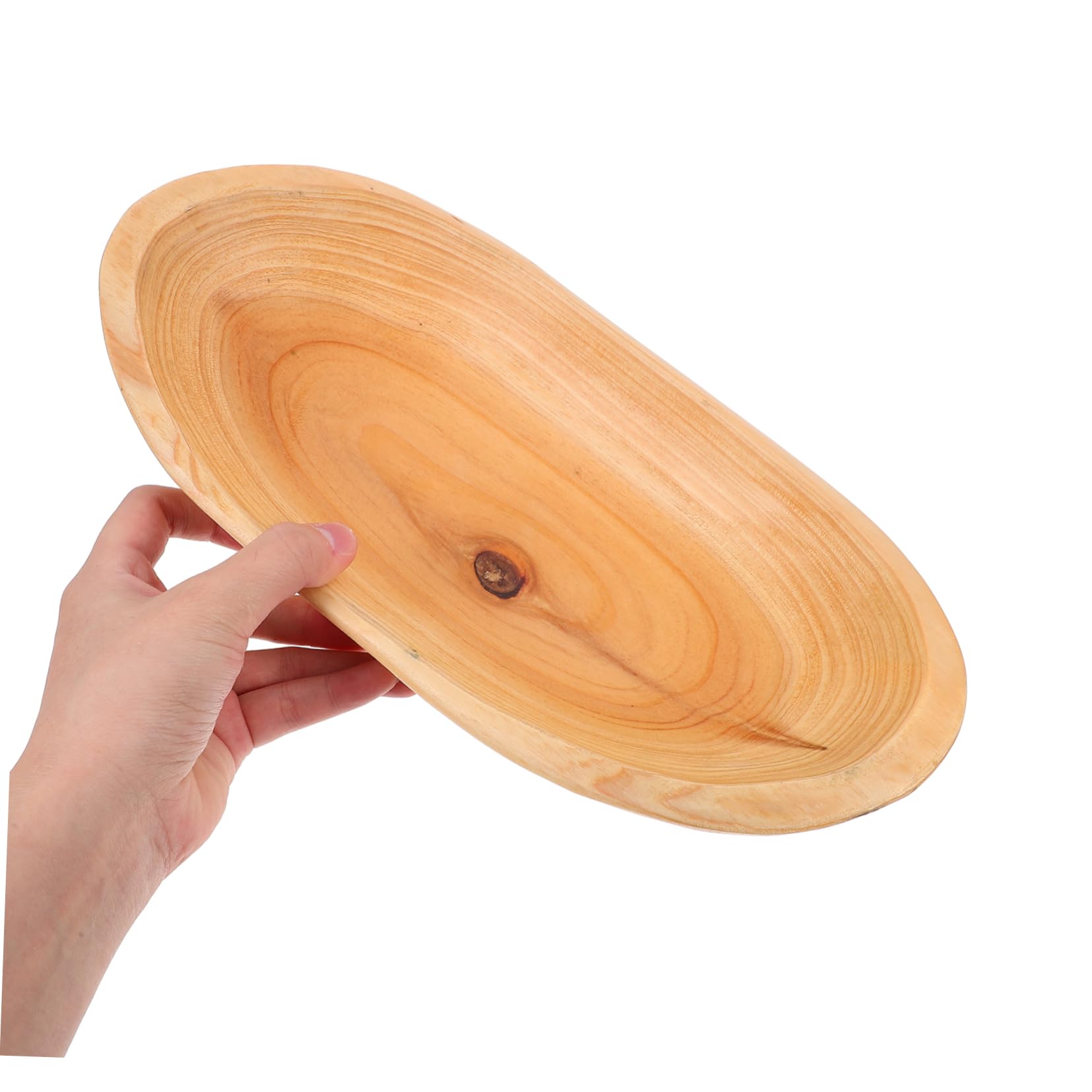Plato De Madera para Frutas y Postres Diseño Japonés Contenedor Multifuncional para Decoración De Cocina y Reuniones Grande