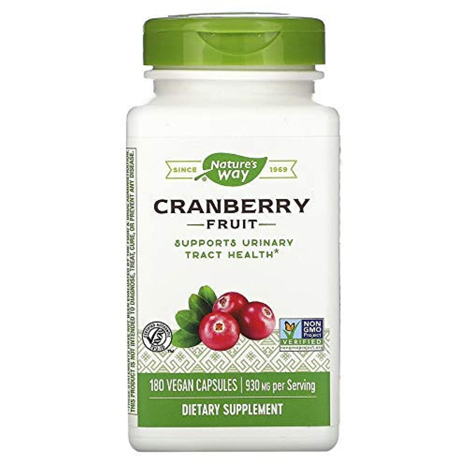 Cranberry Fruit, 180 Vegetarian Capsules