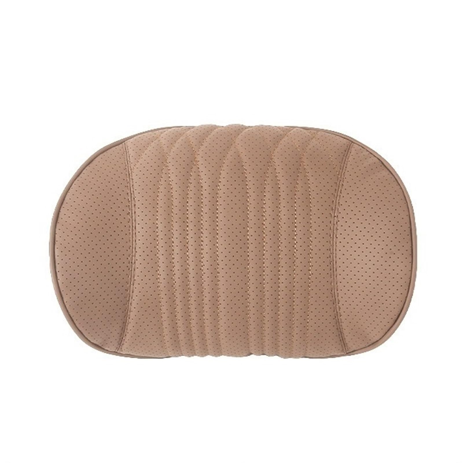 CVPX Seat Headrest Memory Foam Car Lumbar Support Cushion Breathable Leather Seat Protection Neck Pillow Universal Car Seat Pillow(Brown-headrest 1PC)