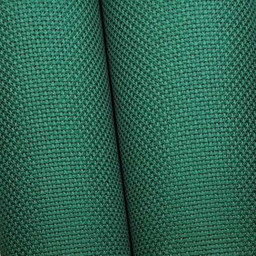 Image of 19 inch x 28 inch 14CT Counted Cotton Aida Cloth Cross Stitch Fabric (Pistachio Green vy dk)