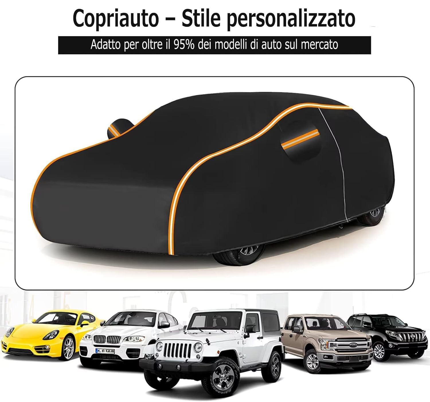 Bâche Voiture pour Siège Marbella(347,5x146x144,5cm),Anti-Ultraviolet,Anti-Pluie,Anti-Gel,Protection Solaire,Anti-Sable,Anti-Poussière Et Feuilles Mortes