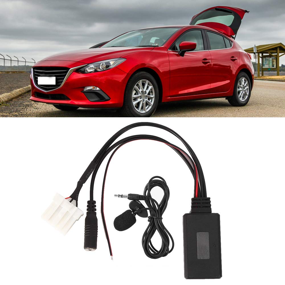 Adattatore Bluetooth Per Auto Con Microfono, Ingresso AUX Plug & Play Per Mazda 2/3/5/6/RX8