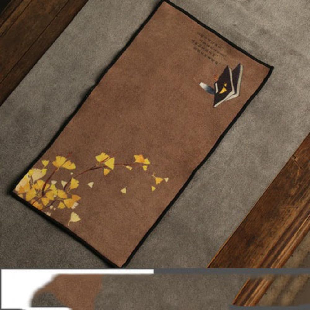 Tea Towel Household Zen Tea Table Tea Cloth High-Grade Absorbent Clay Tea Mat Accessories