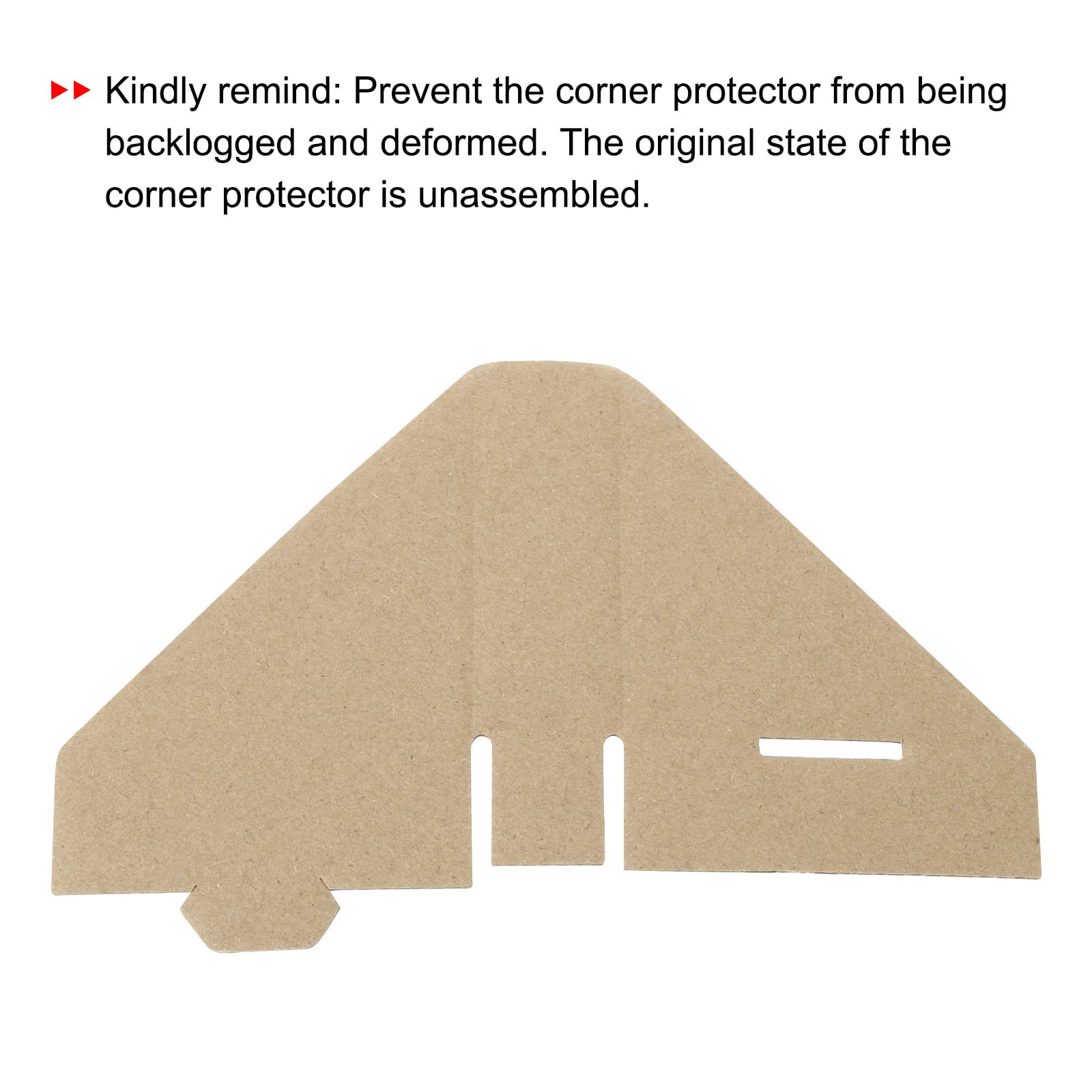 QUARKZMAN Protector de Esquina de Cartón Ajustable, Protector de Bordes de Cartón 7x7x3cm Paquete de 100