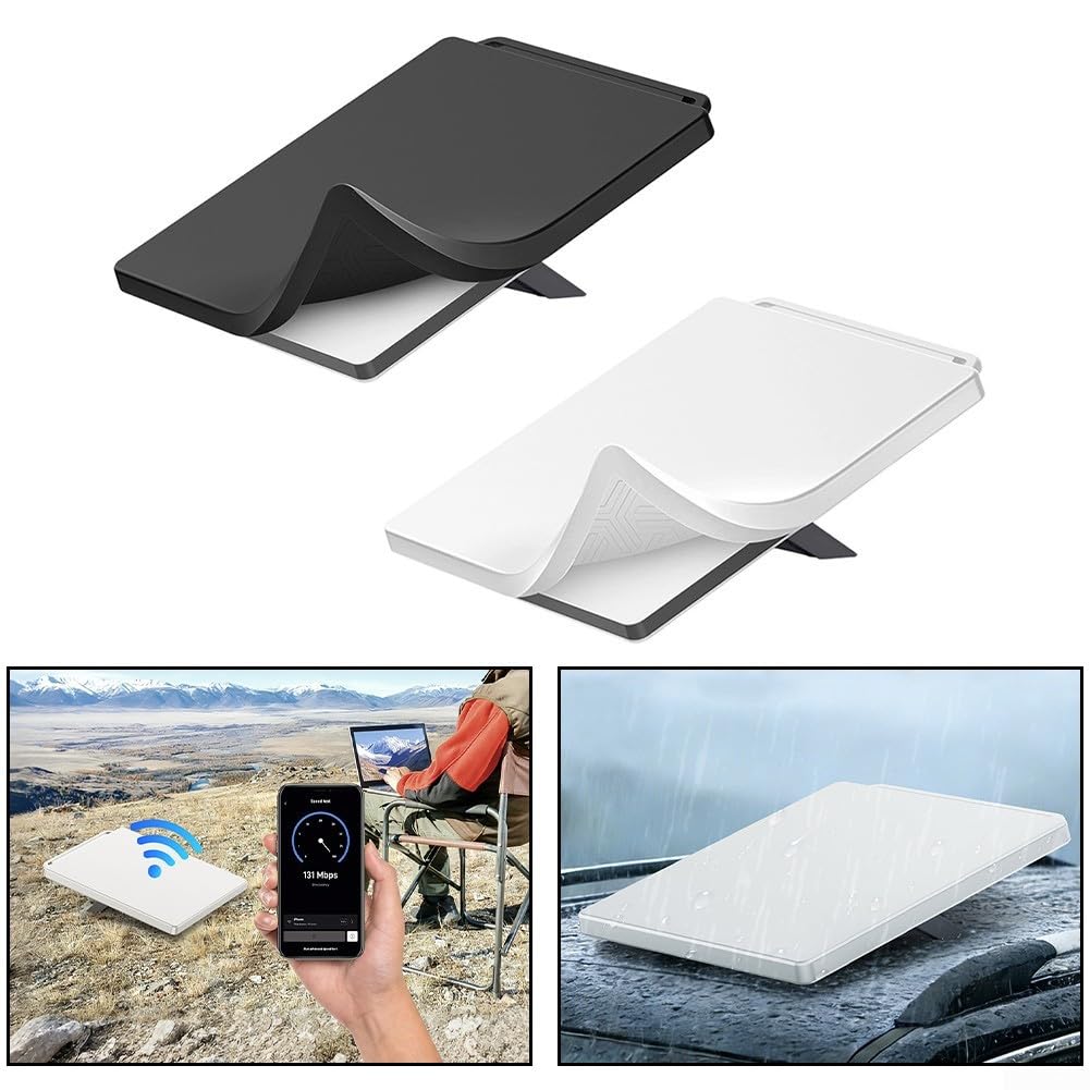 Solaughguy Coque de protection en silicone pour antenne Starlink - Résistante aux chocs et aux intempéries - Résistante aux signaux - Noir ou gris - 55 x 26,4 x 2 cm - 3