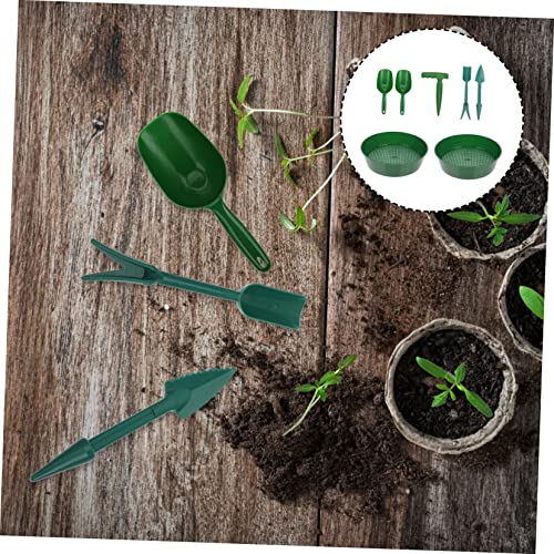 POPETPOP 1Set Garden Tool of Portable Sifter and Soil Shovel Lightweight Garden Supplies for Planting Cultivation and Soil Refinement Essential Hand Tools for Balconies - Image 8