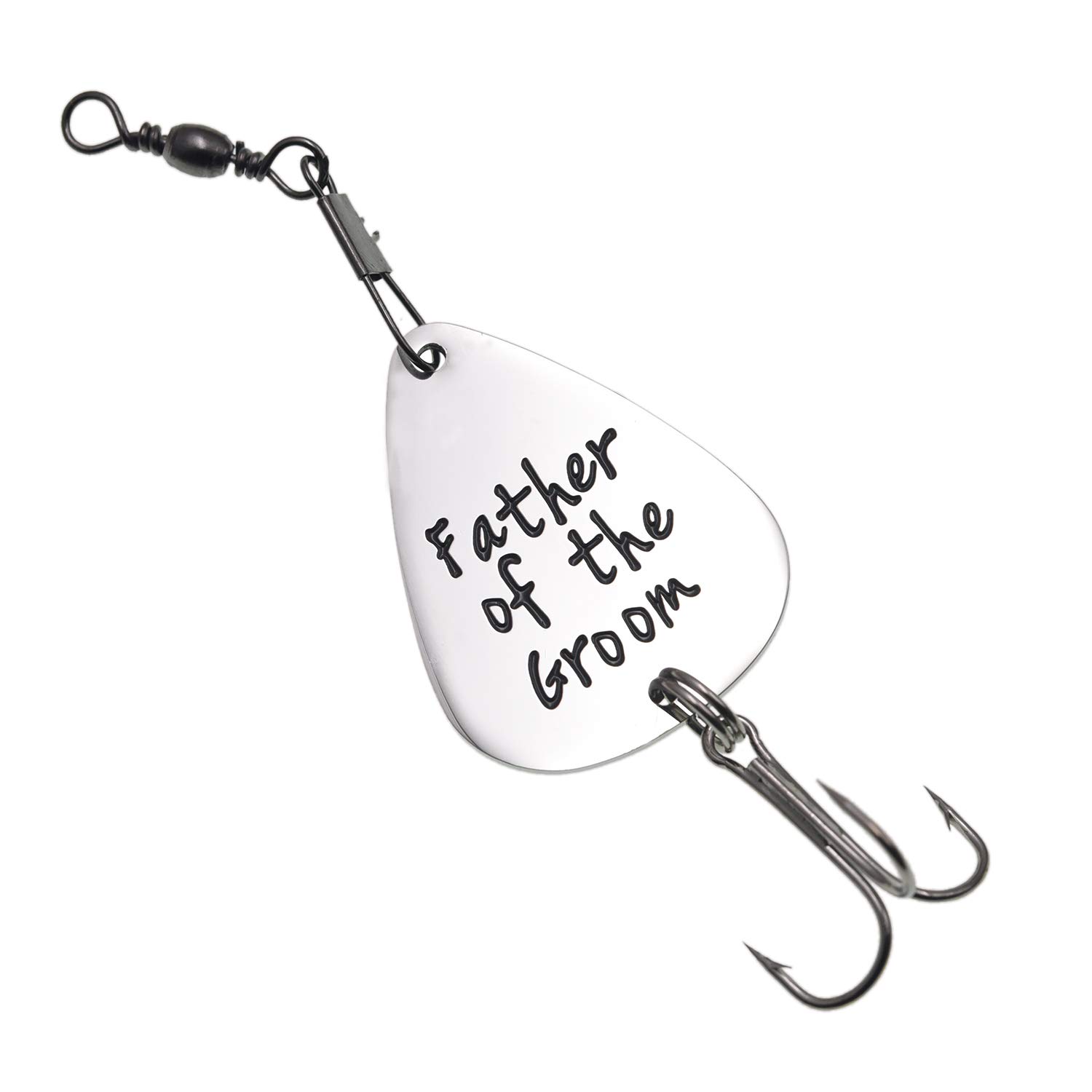 Melix Home Fishing Gifts for Dad Father of The Bride/Father of The Groom/Stepfather of The Bride Gifts Stainless Steel Fishing Lure 3 Inches Sports & Outdoors