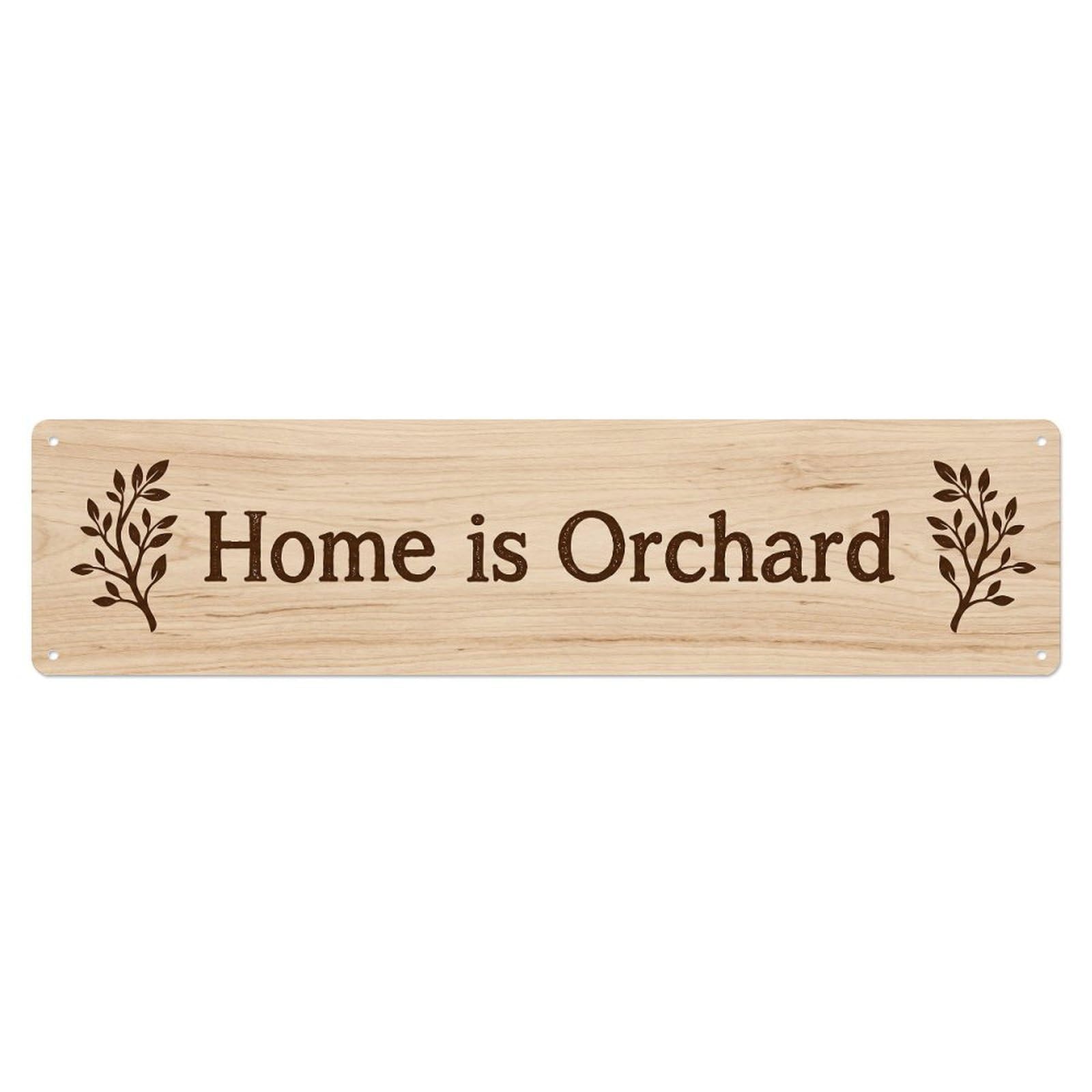 Home Is Orchard Fruitful Place Metal Tin Sign