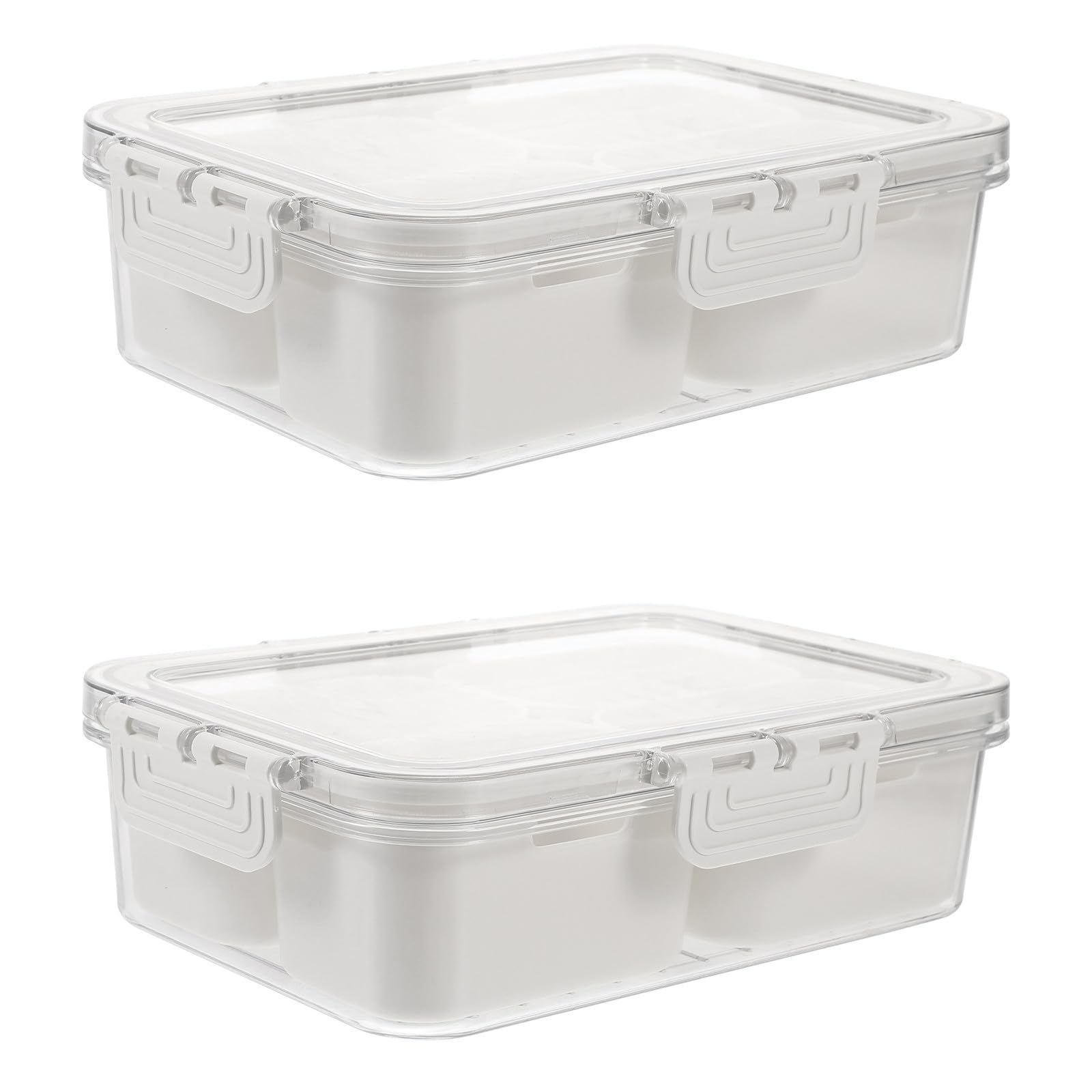 Organizador de especias portátil con tapa transparente para proteger tus condimentos