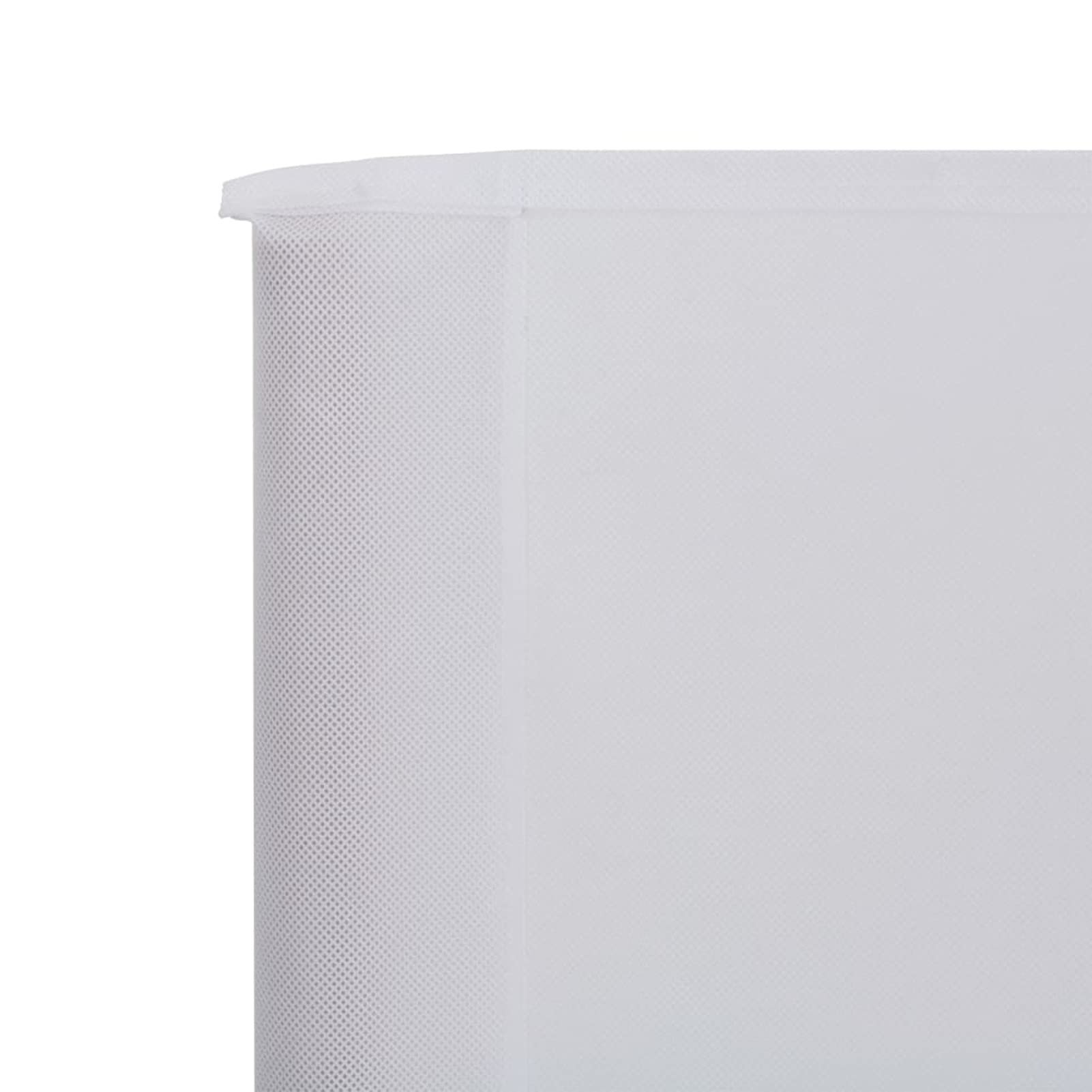 ShGaxin Paravento da spiaggia a 3 pannelli, tessuto bianco sabbia, 400 x 80 cm, antivento da spiaggia, tenda da spiaggia