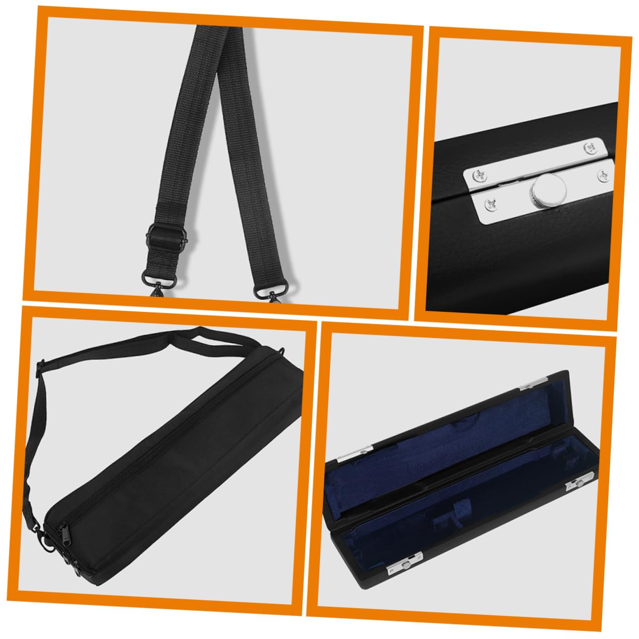 TOYANDONA 1 Zestaw Pojemnik Do Przenoszenia Fletu Torba Przenoszenia Instrumentów Torba Na Instrumenty Muzyczne Etui Flet Etui Przechowywania Instrument
