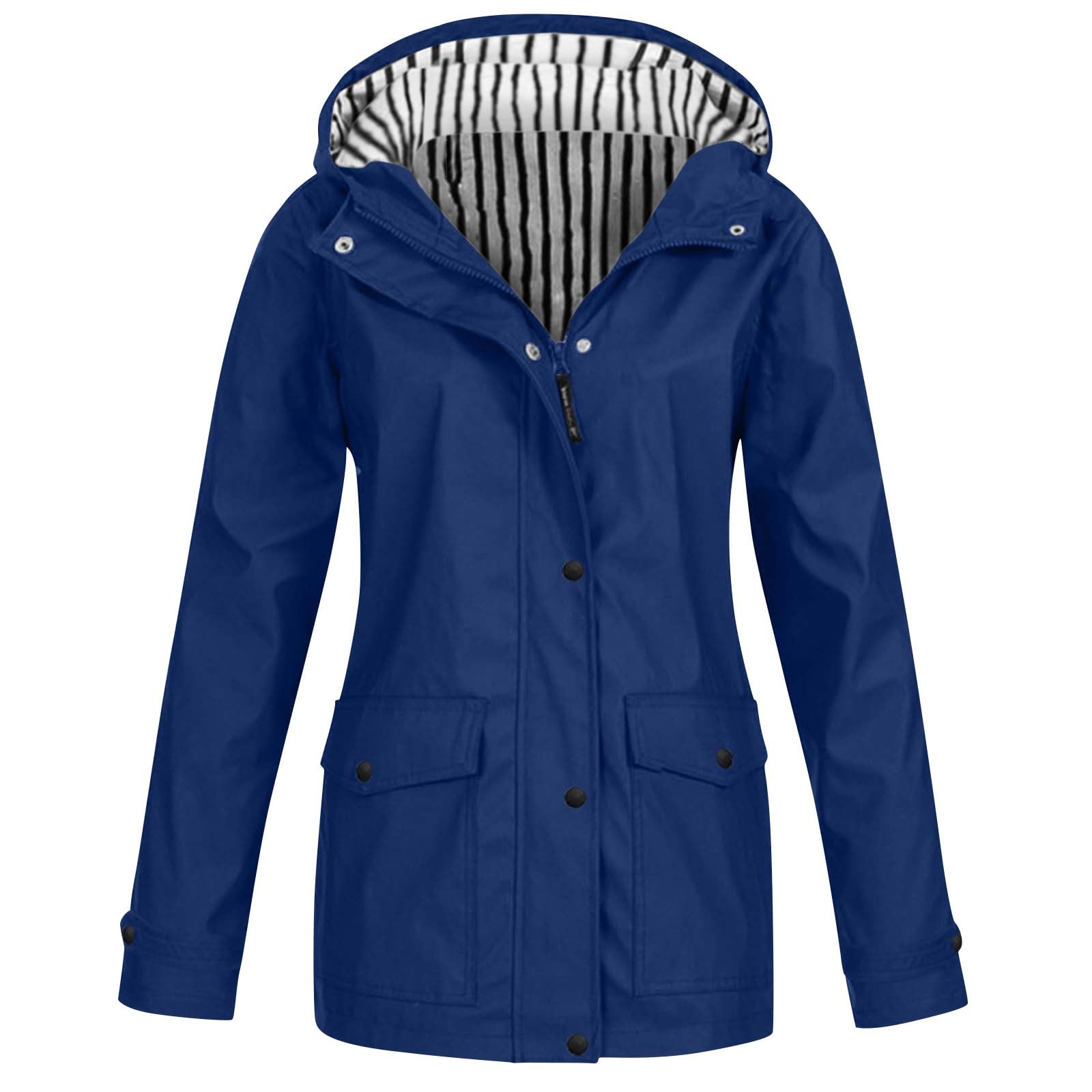 Chaqueta De Lluvia Para Mujer Con Cremallera, Sudaderas Capucha Informales, Chaquetas Cortavientos Ligeras, Abrigo Manga Larga, Viaje Cuadros Impermeable Chaqueton Running Anorak