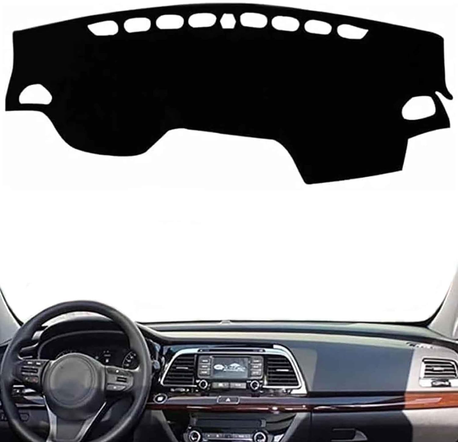 DdaiXQ Car Dashboard Mat For Kia K4 2014, Anti Slip Anti Glare Dustproof Dashboard Cover Pad Protector Dash Cover Sunshade Dashmat