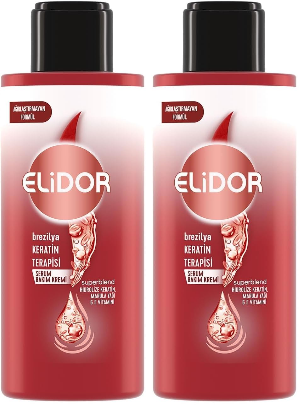 Elidor Serum Bakım Kremi Brezilya Keratin Terapisi Seyahat Boy 90 Mililitre (2 paketi)