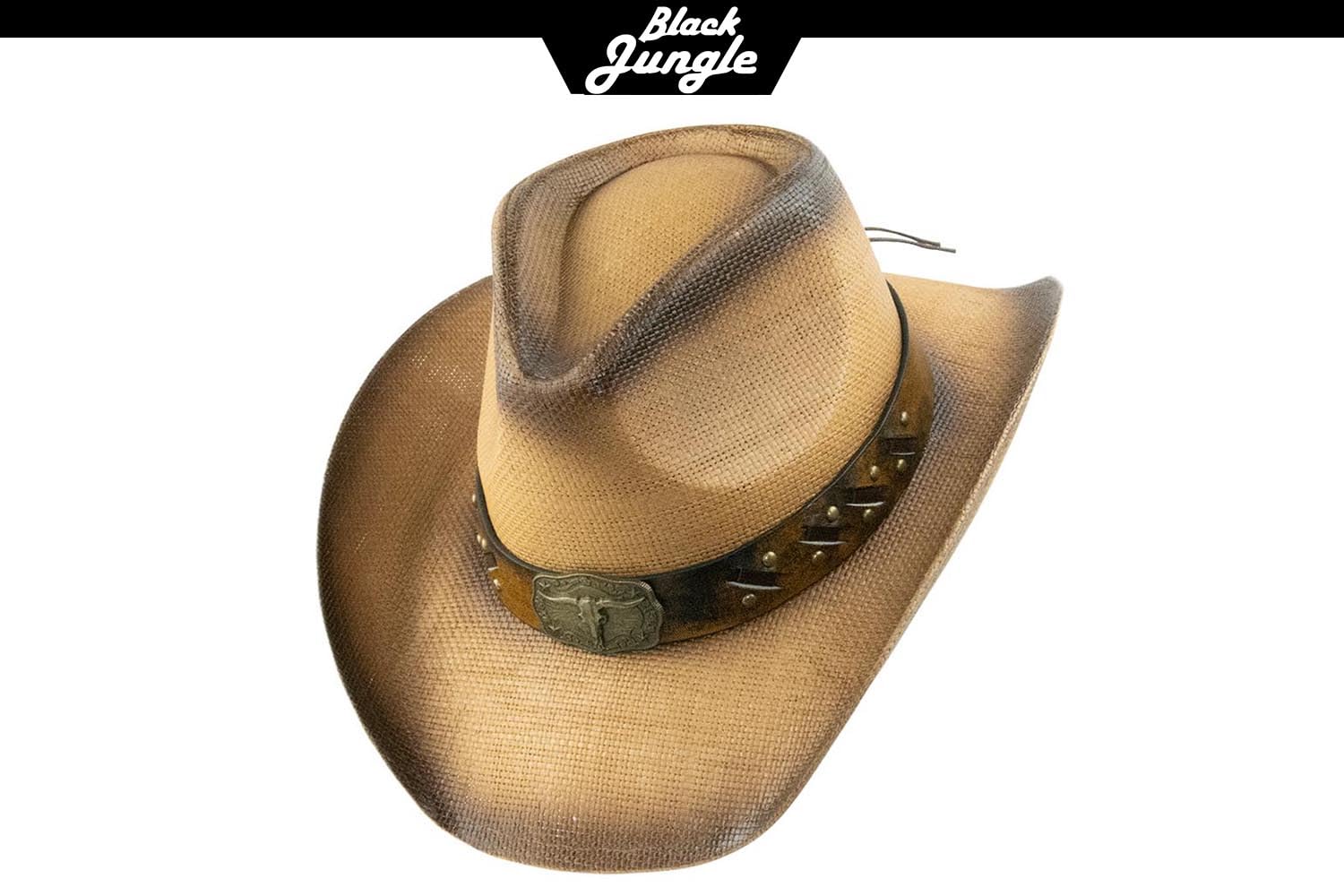 Black Jungle Tobago - Cappello estivo in paglia per attività all'aria aperta, per il tempo libero