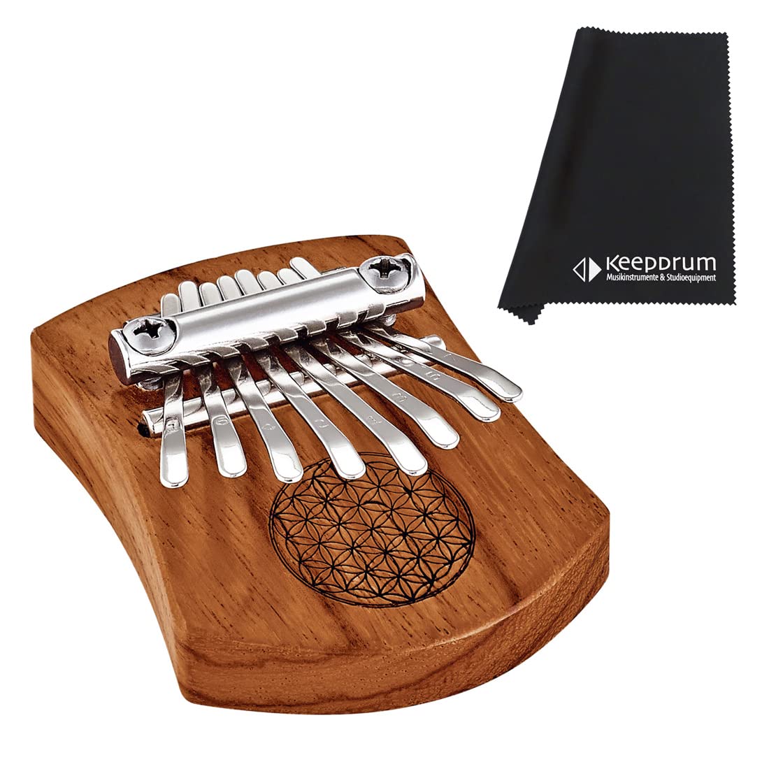 Meinl Sonic Energy KL802FOL Mini kalimba + keepdrum ściereczka z mikrofibry
