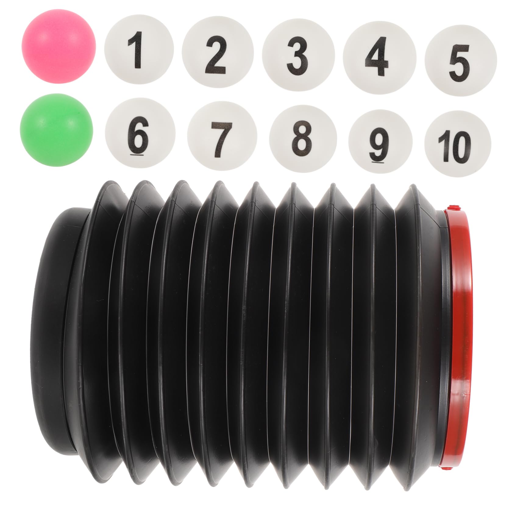 Happyyami 13Pcs Printed Pong Balls with Storage Color Balls for Raffles Game Parties and Decorations Fun Activity Props