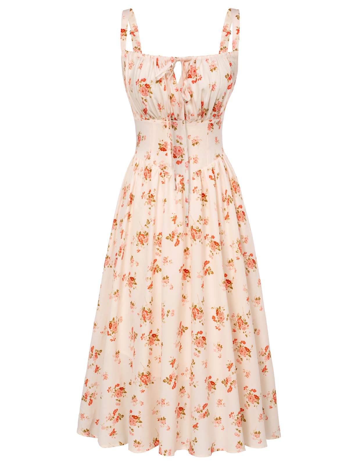 Scarlet Darkness Floral Printed Corset Dress