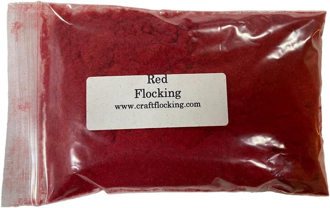 Generic Flocking Fibers 1 Ounce Package (Red)