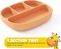 Vista 7 de Set de alimentación para bebés en color albaricoque completo BLW Supply Essentials (juego de 7 piezas)