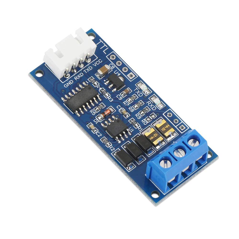 Zestaw 2 adapterów TTL na RS485 moduł 3,3 V 5 V sygnał szeregowy port konwerter zasilania do Arduino AVR z kablem 24AWG