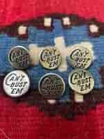 Amazon.co.jp: 1950's CAN'T BUST EM ボタン 6個セット