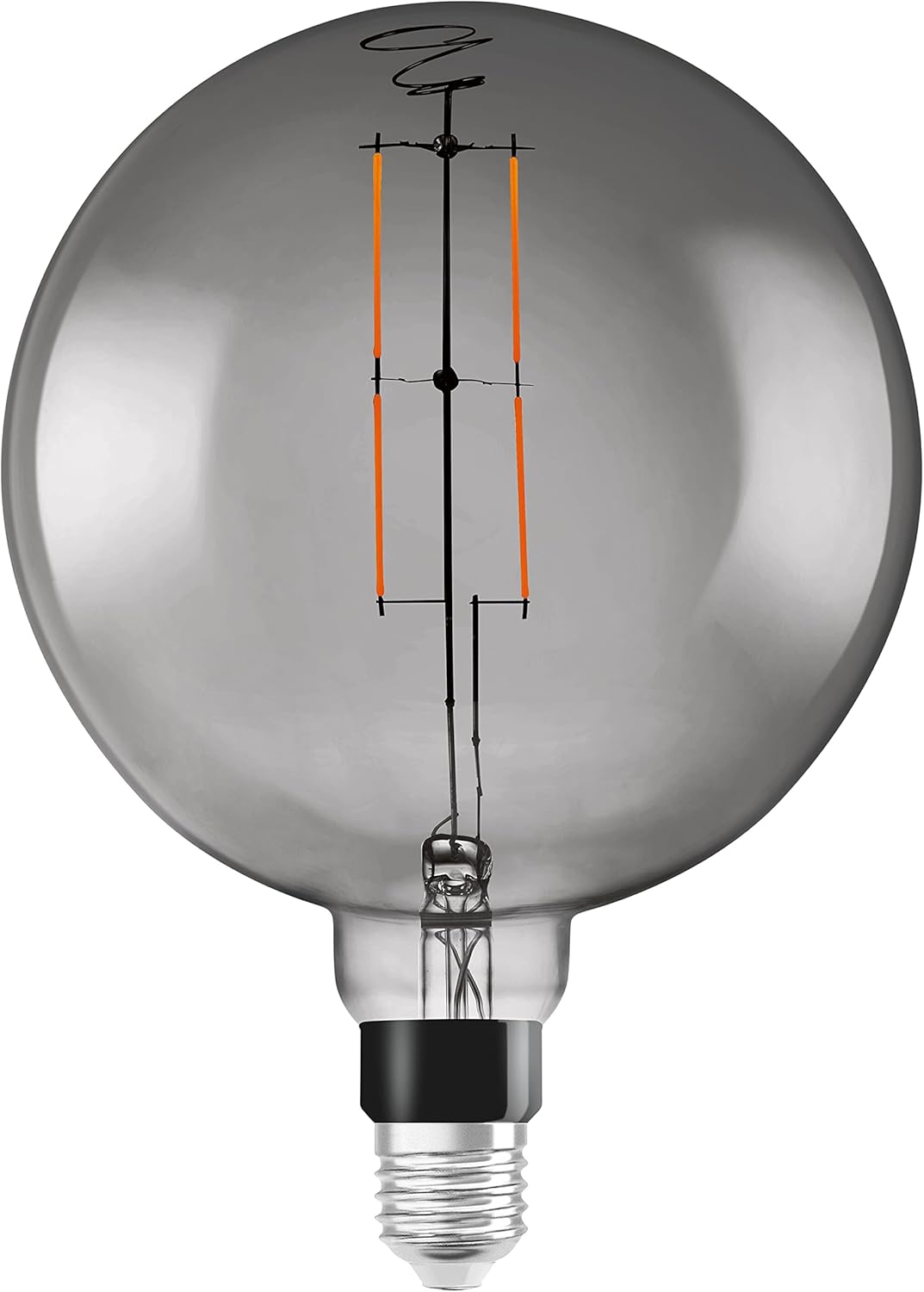 LEDVANCE Sensible LED Lamp with WiFi Expertise, E27 Socket, Dimmable, Heat White (2500 Ok), Massive Globe Form, Clear Filament in Smoked Glass, Substitute for Typical 37 W, Controllable with Alexa,