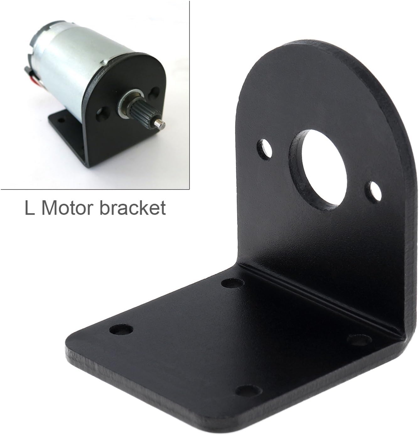 Aluminum Alloy DC Motor Mounting Bracket 5 Series L-shaped Fixed Mounting Bracket for 555/550/545/540 DC Motors