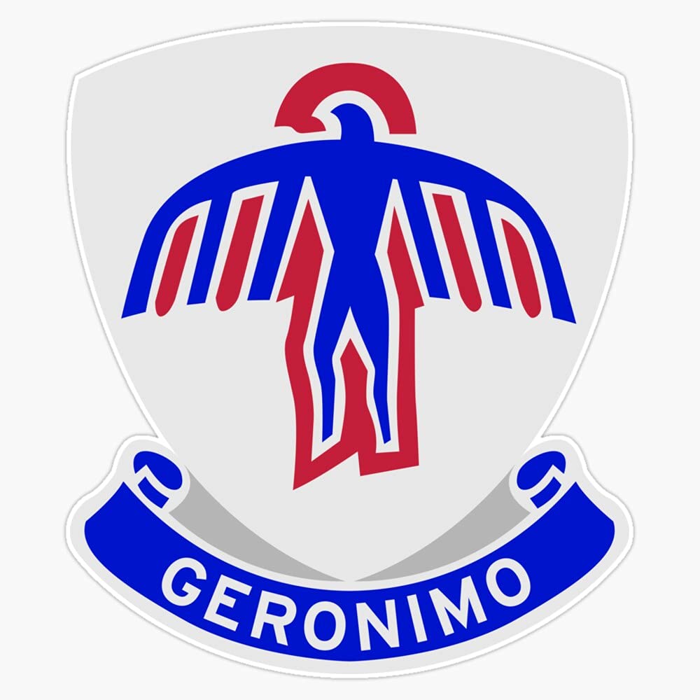 HOF Trading 501St Parachute Airborne Infantry Regiment Vinyl Sticker Waterproof Decal Laptop Wall Window Bumper Sticker 5"