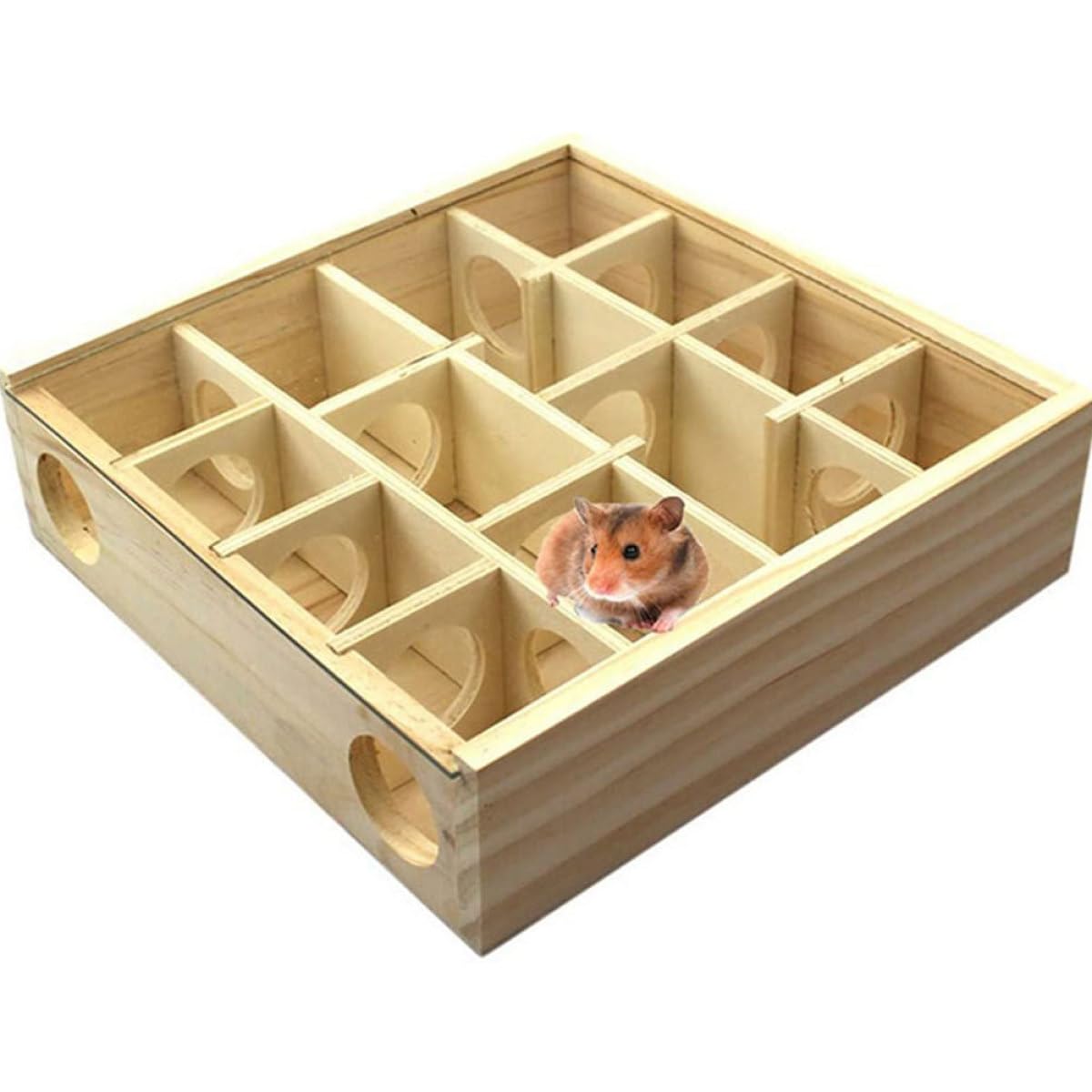 YARNOW Mauslabyrinth für Hamster und Ratten, Khakifarben