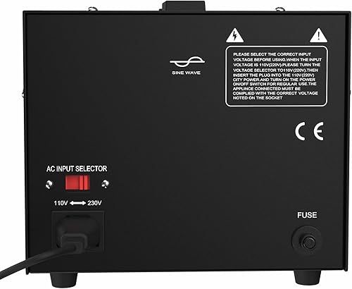 Miniatura 2 de Anbull Convertidor de voltaje de 2000 W, transformador de voltaje de 220 V, 230 V, 240 voltios a 110 V, 120 voltios o 110 V, 120 voltios a 220 V,