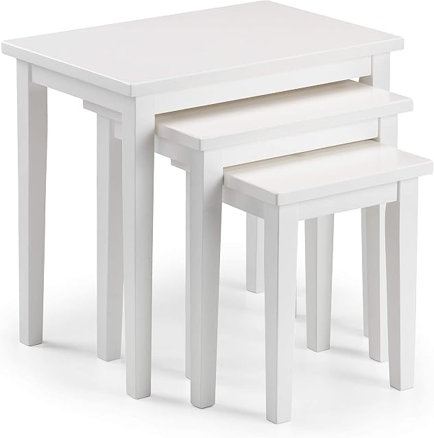 Julian Bowen Cleo Nest of Tables, White