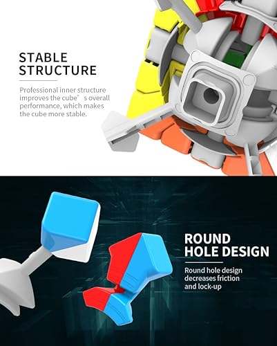Miniatura 9 de Willking Moyu Meilong - Cubo de velocidad de 11 x 11 pulgadas, sin calcomanías, 3.543 in, para aula, 11x11x11 x 11, cubo mágico, juguetes educativos