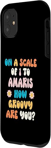 Miniatura 8 de iPhone 14 AMARIS Cute Retro Girls Groovy AMARIS Personalized Name Case