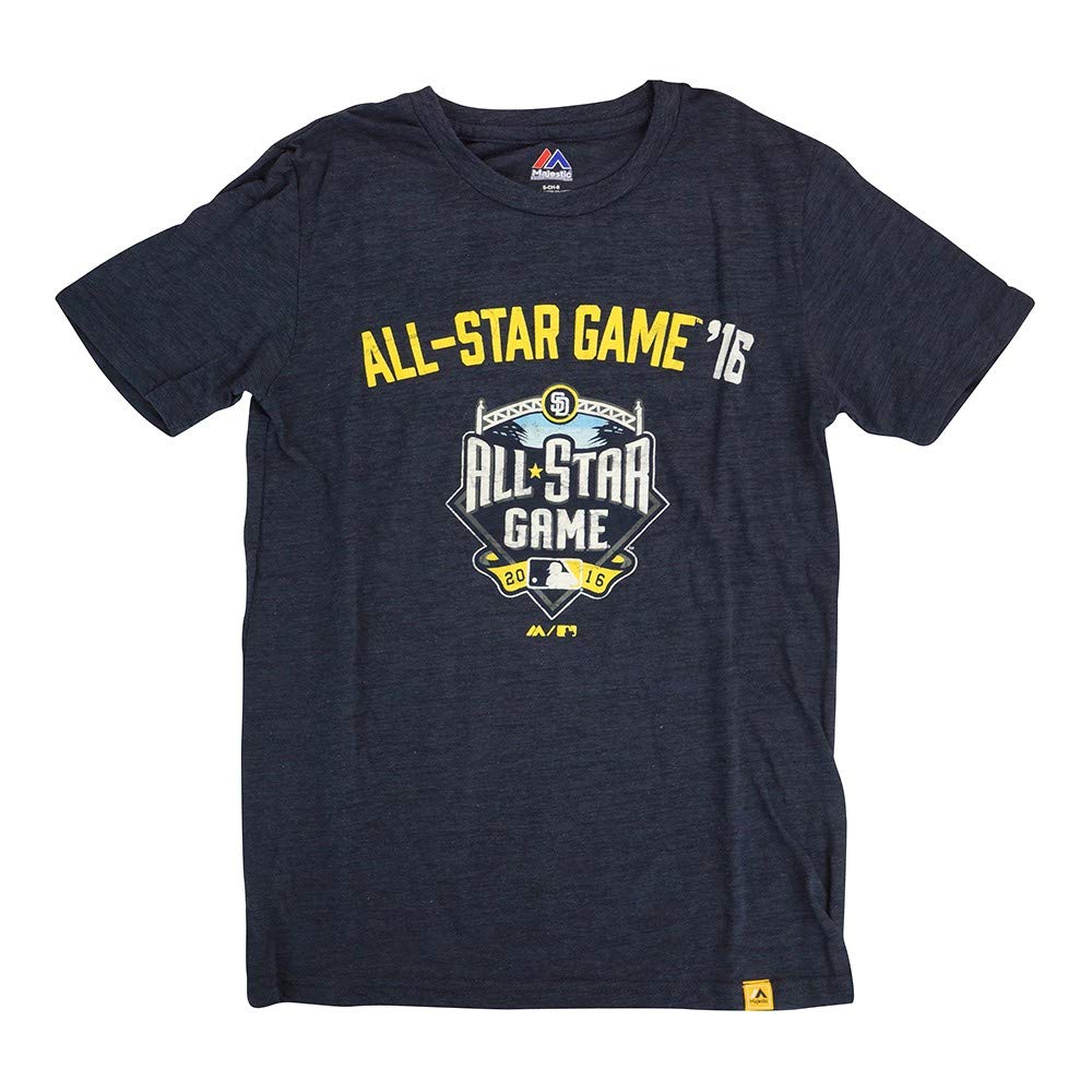 OuterstuffAll Star Majestic MLB Youth Navy Blue All Star Game Slub T-Shirt