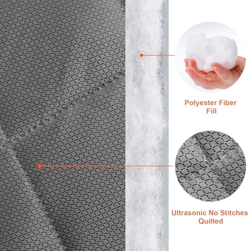 Rideau de porte magnétique isolant en tissu imperméable durable - 7