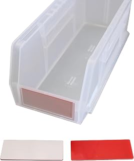 (28-Pack) Kanban Label Inserts compatible with Akro-Mils Akro Bins, Medium Size, Kanban Indication, Alternative to 29301 Clear Protective Plastic Label Holders for 30210, 30220 and 30224