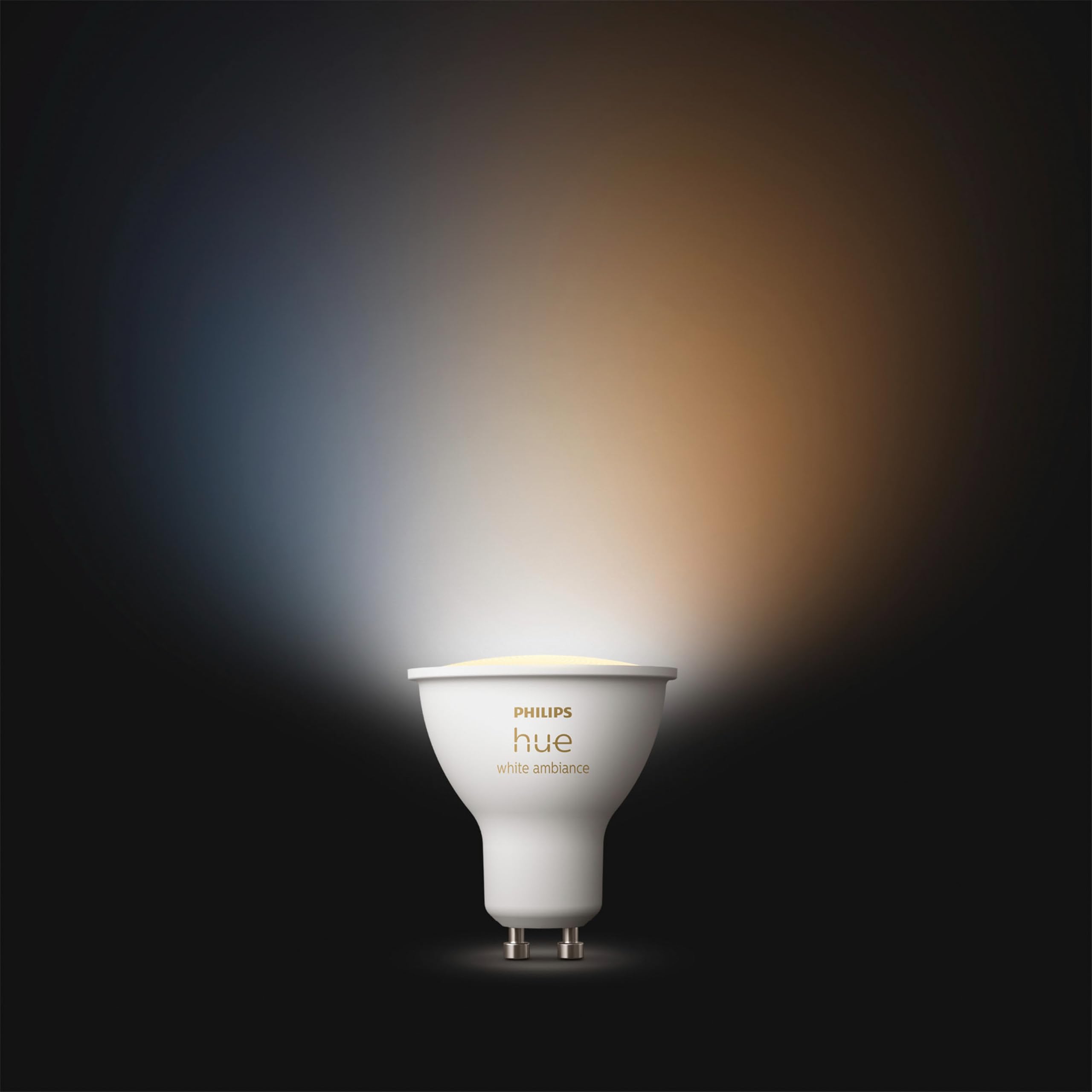 Philips Hue Idris Foco (Blanco) - 1 luz - Cálida/Fría | Incluye Hue Dimmer Switch - Foco de pared o techo para baño - GU10 - Hue White Ambiance