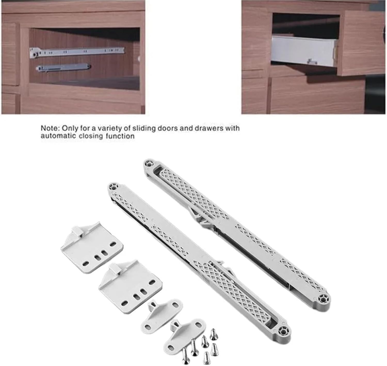 Drawer Slides Long Lasting Performance Automatic Closing Prevent Accidents Cabinet Drawer Damper(Maximum Load 25kg)