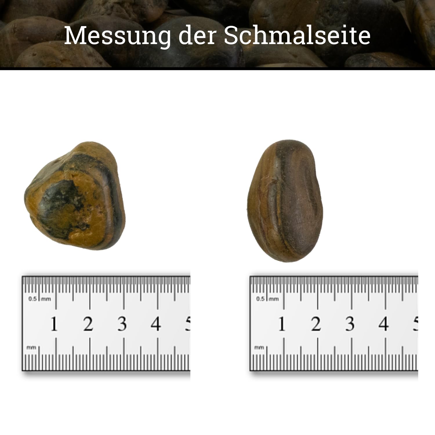 Dekosteine braun poliert 20 kg, Kieselsteine Garten 2-3 cm, Zierkies für Vasen, Flusssteine, Ziersteine, Flusssteine Pflanzen, Deko-Kies, Steine-Garten, Kies, Flusskiesel, braune Steine Deko