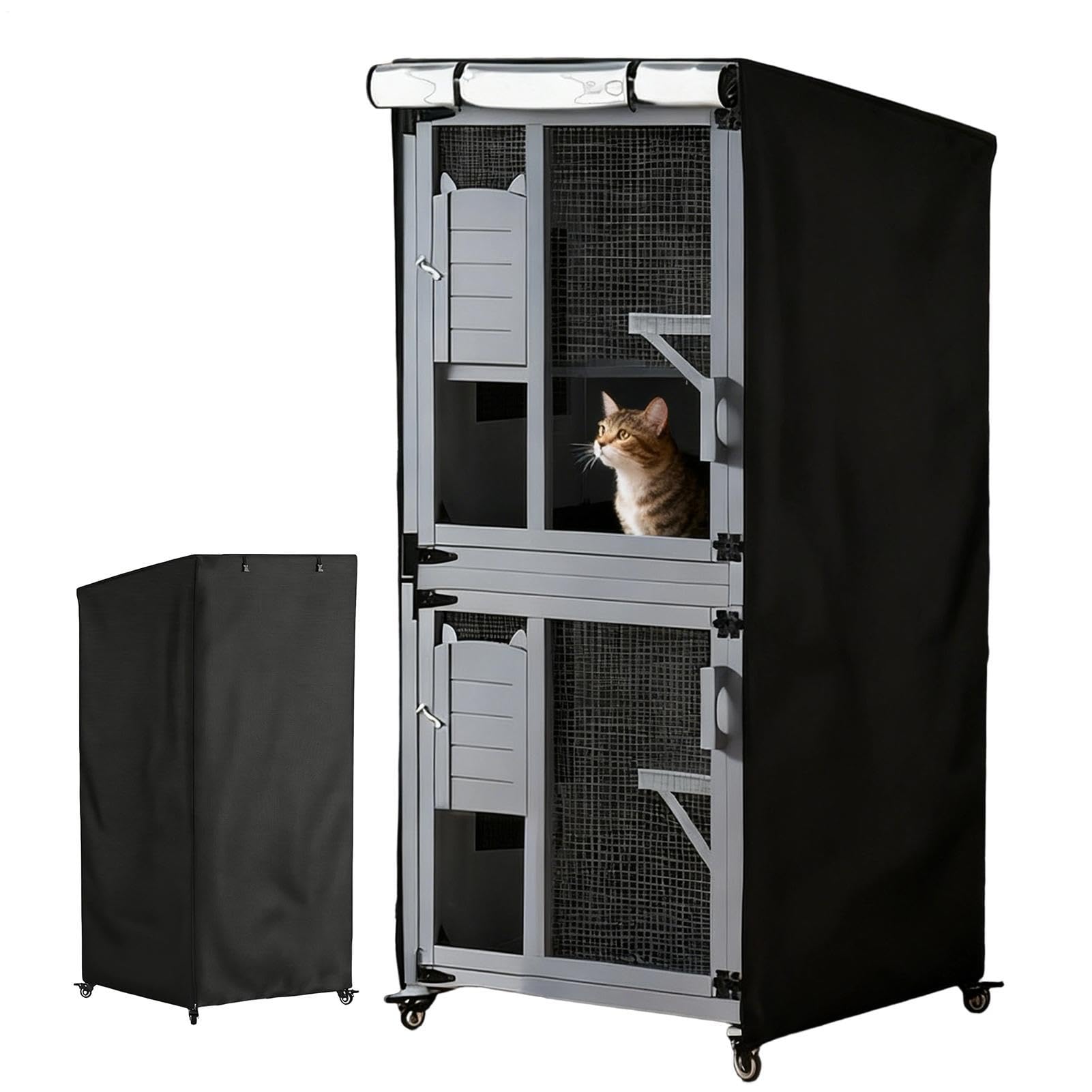 Housse de protection imperméable pour chaton et grand abri extérieur