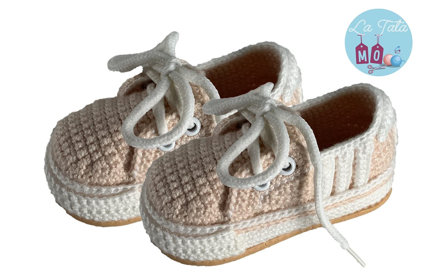Scarpine Neonato realizzate con Uncinetto. Scarpe/Scarponcini Sportivi per Bebè, Lavorati all'Uncinetto Disponibile in Tutte Le Taglie Bambino Ti regaliamo Il Nome del Bambino inciso