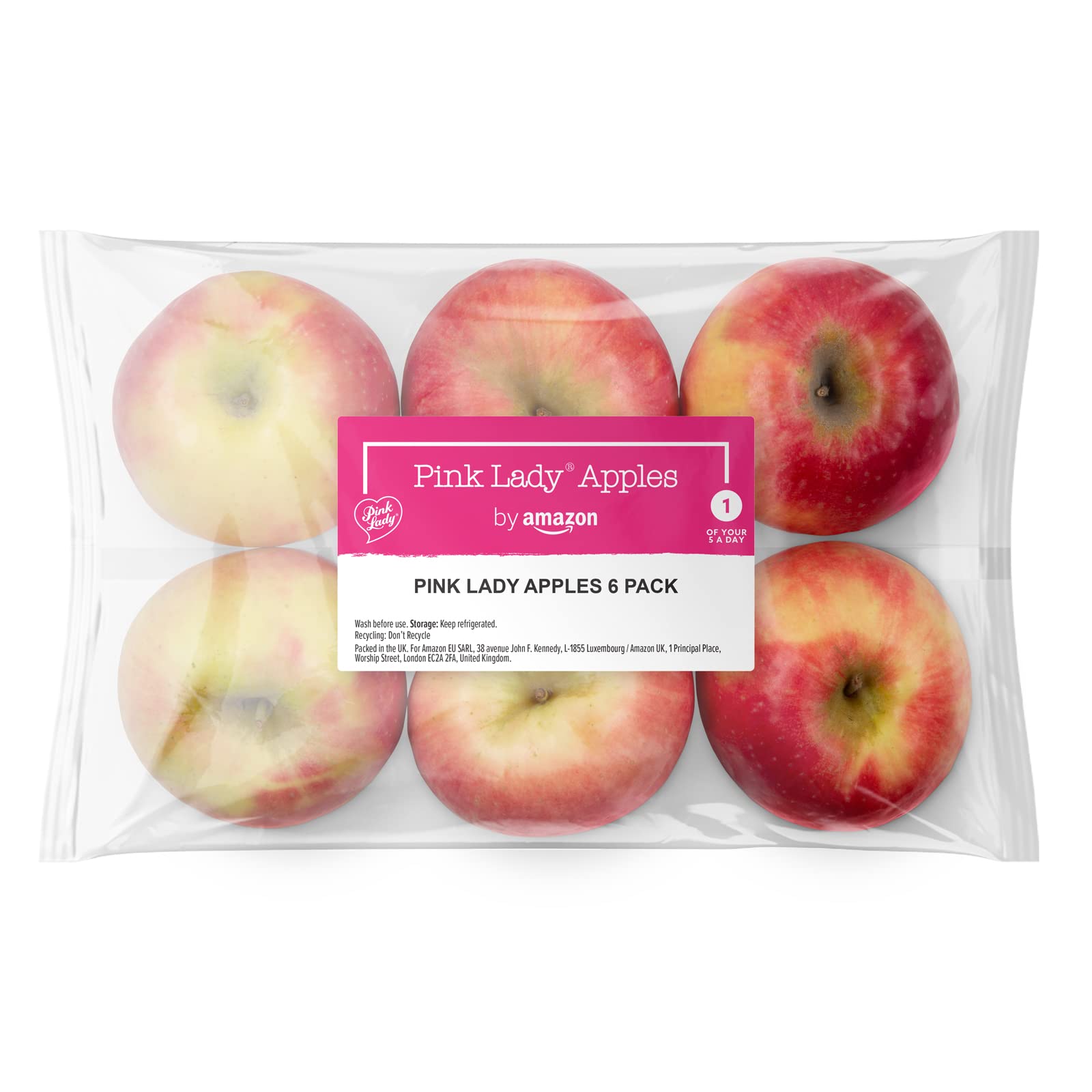 Pink Lady Apples, 6 Pack, Medium , 760 Grams