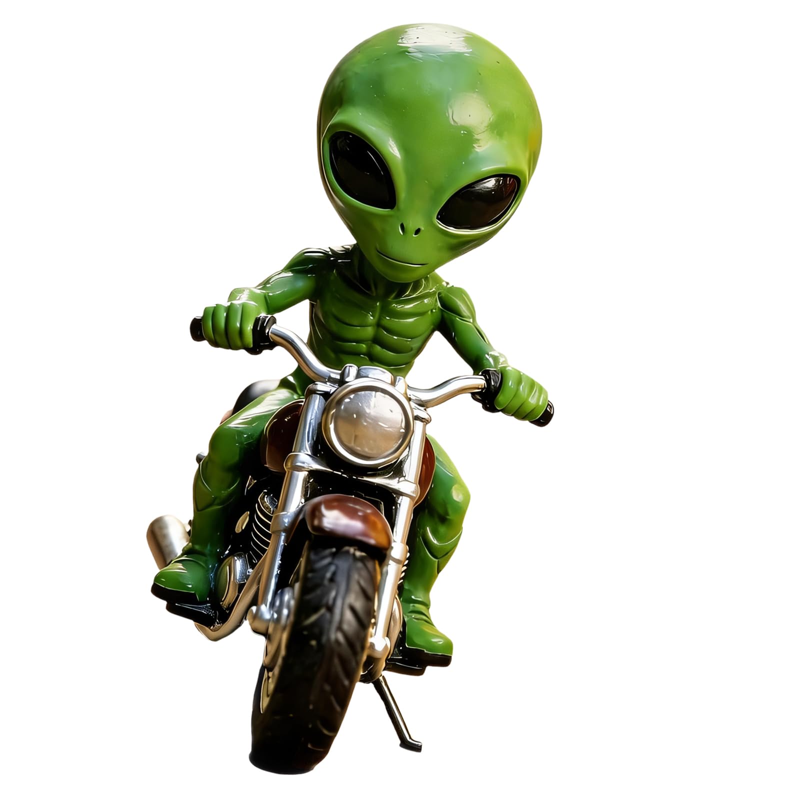 Alienígena de resina PANGBOER: adorno espacial decorativo para estante y jardín