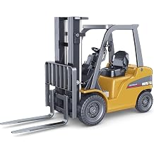 Dollox Diecast Forklift Toys 1/50 Scale Metal Engineering Vehicle Fork Truck High Detail Construction Vehicle Model Collection Forklift Decoration Toy Gift for Kids