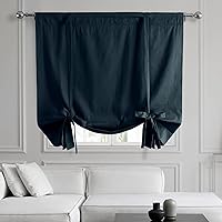 Vista 13 de HPD Half Price Drapes Cortinas enrollables de algodón liso para oscurecer la habitación, cortinas enrollables para ventanas para sala de estar